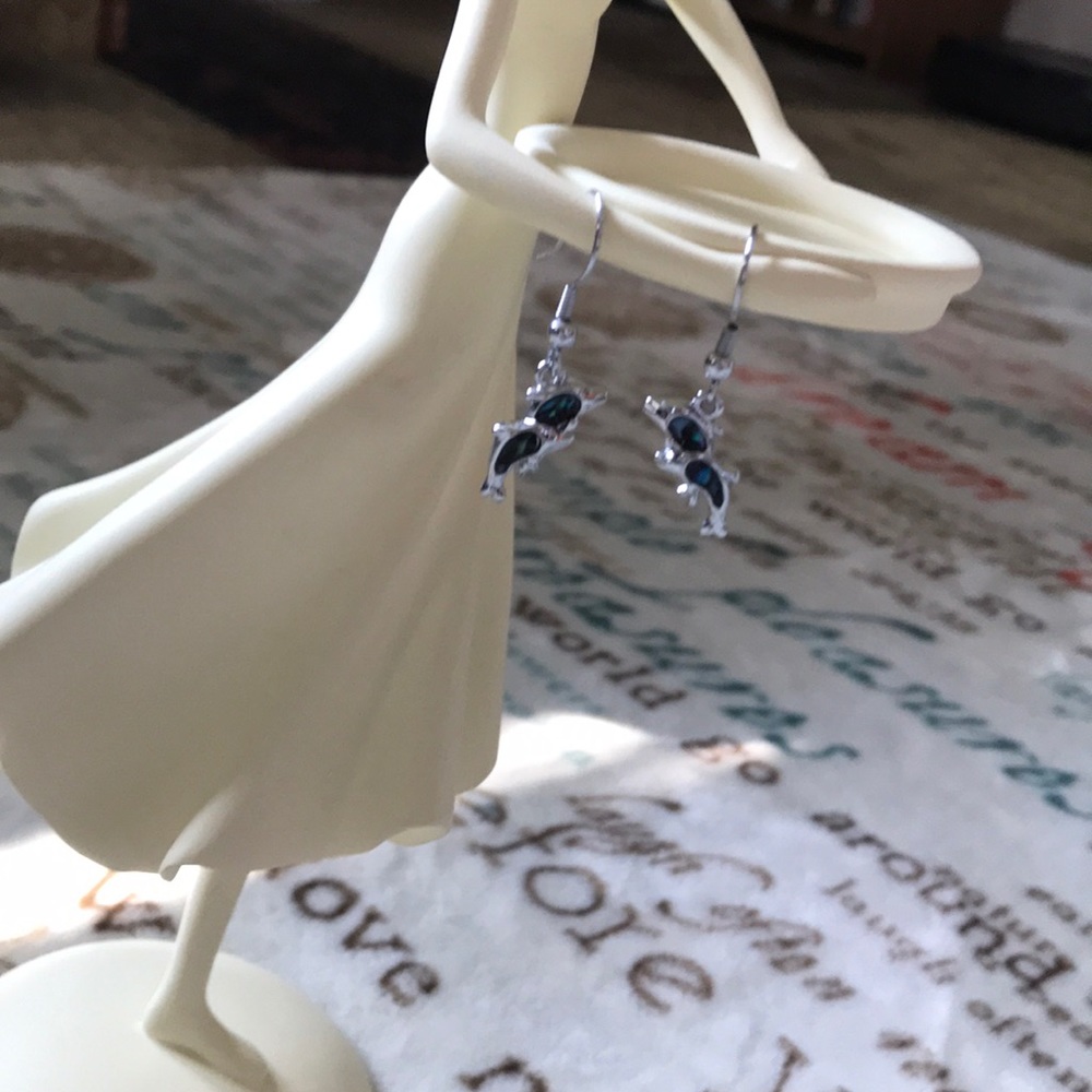 Dangly Dolphin Earrings